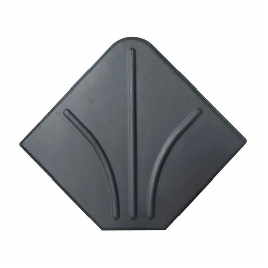 Base triangular de concreto