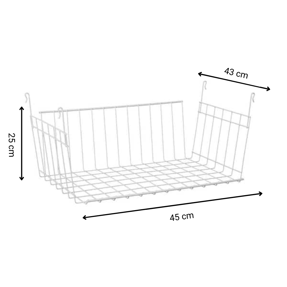 Cesto colgante p/ closet - 45x43x20 cm