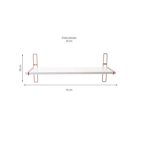 Estante Columba Grande - 78x29x25 cm