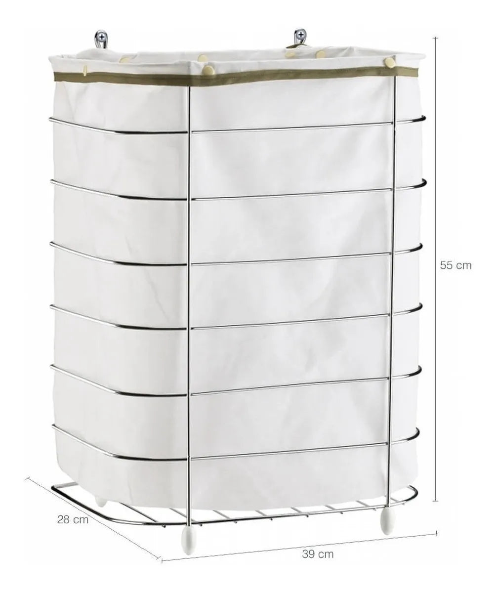 Cesto para ropa sucia de pared y piso - 39x28x55 cm