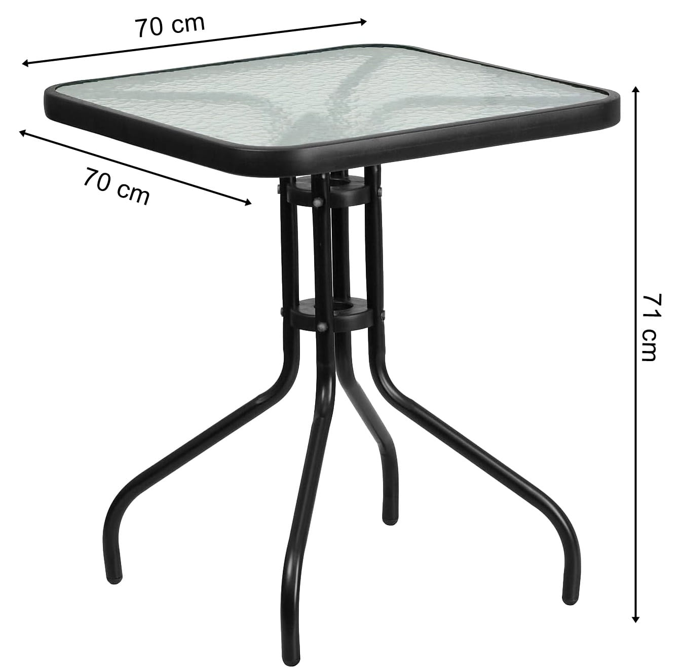 Mesa cuadrada - 70x70x71 cm
