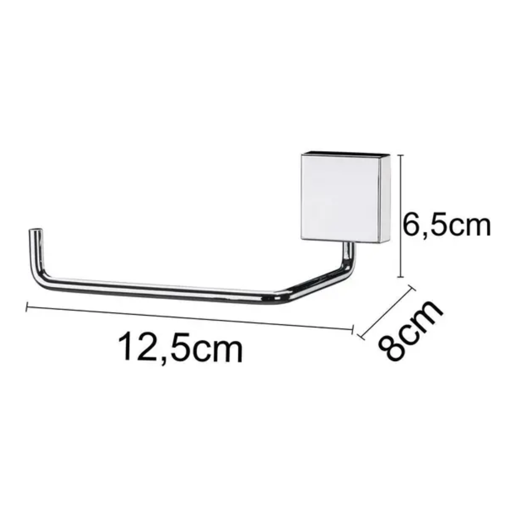 Portarrollos Inox - 6x12x8 cm