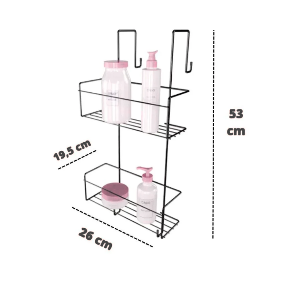 Organizador de ducha para box DC - 26x19x53 cm