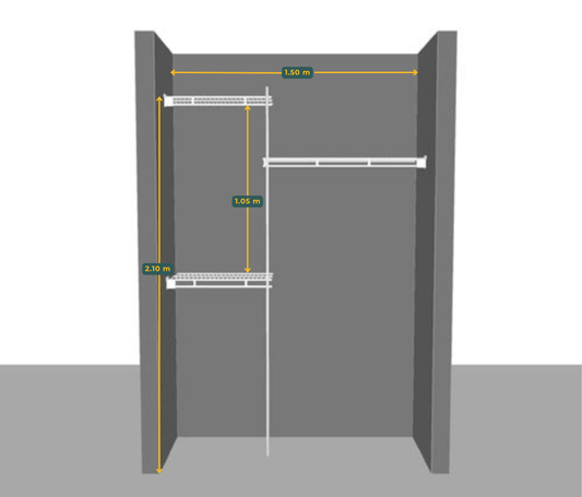 Vestidor de rejilla 150X210CM