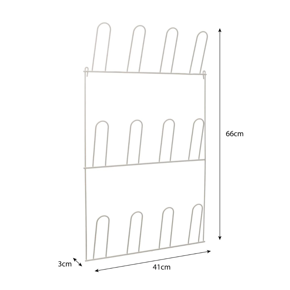 Zapatero de pared 6 pares - 41x3x66 cm
